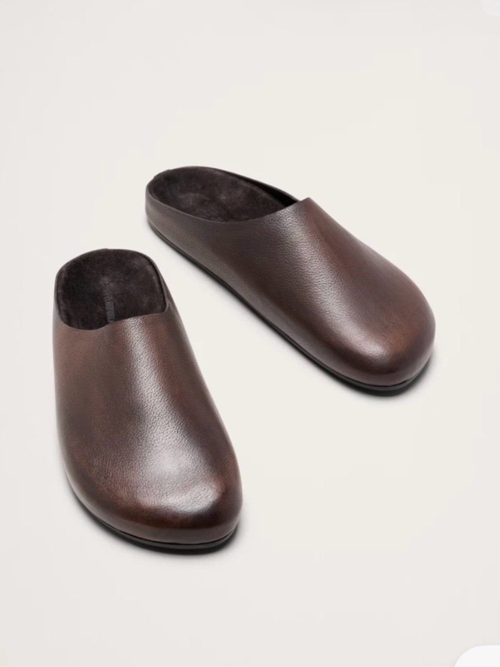 NWOB Banana Republic Men’s Leather Dark Brown Clog Sz 11 (#824294)